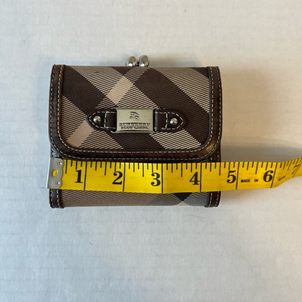 Burberry Blue Label Plaid KISSLOCK Wallet - Picture 13 of 14